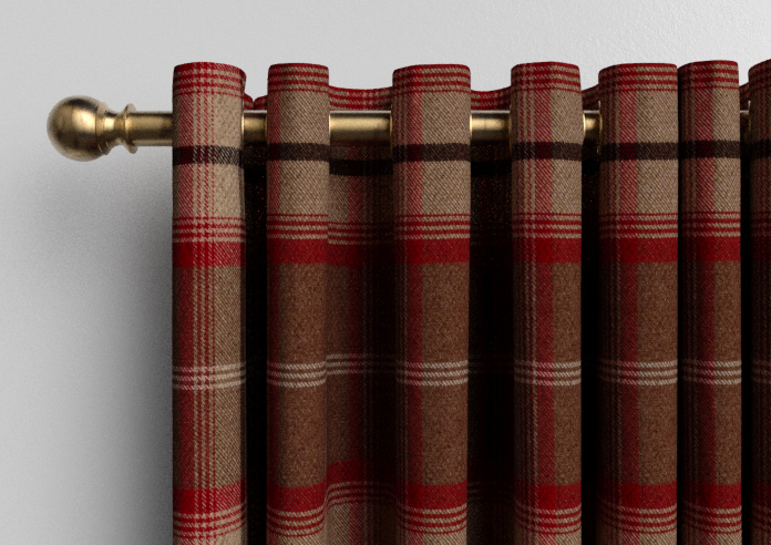 Highland, Rosso - Made to Measure Curtains - Image 12